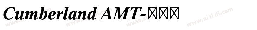 Cumberland AMT字体转换